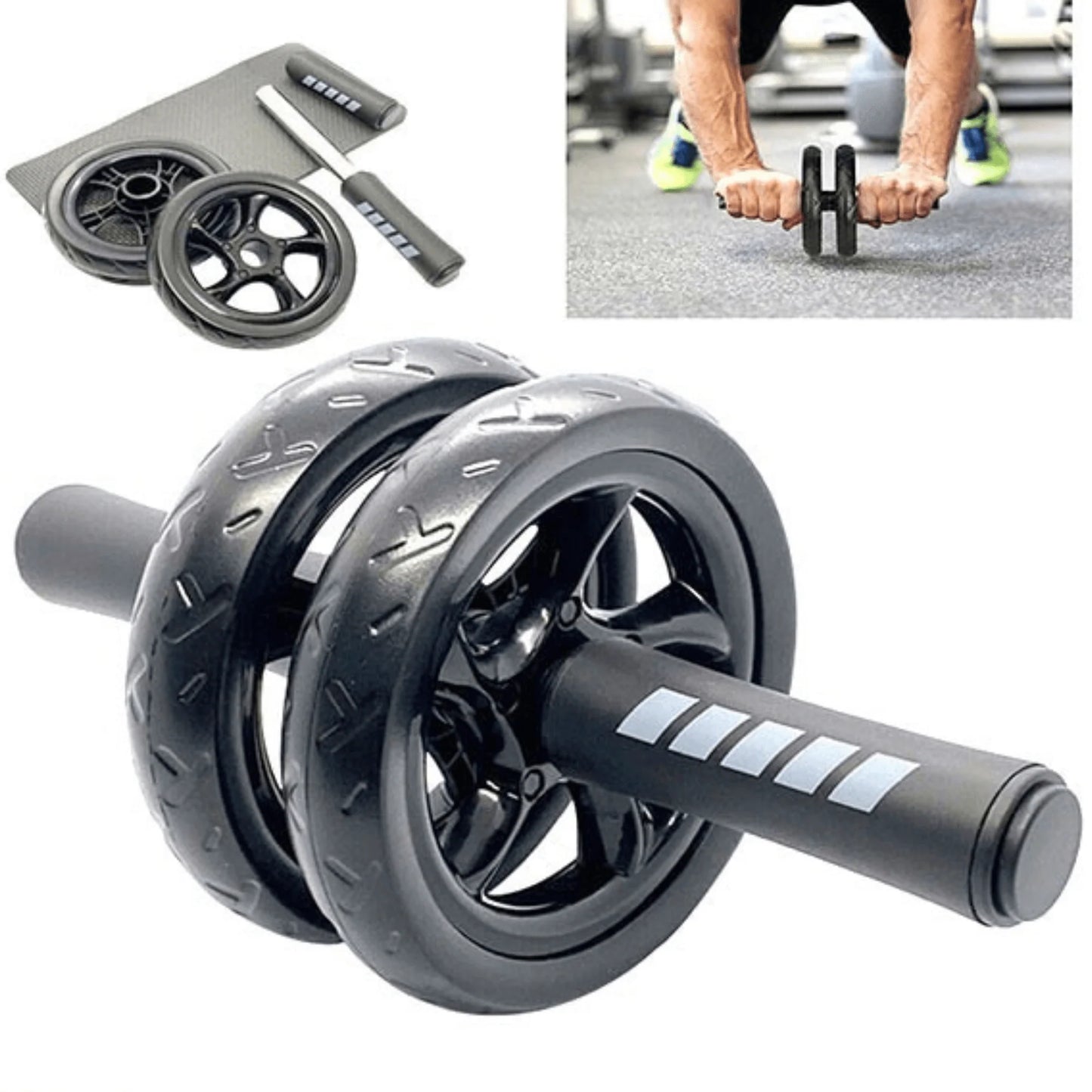 Jupitergear Ab Roller Wheel with Kneeling Pad for Abdominal and Core Strength Training for Men and Women