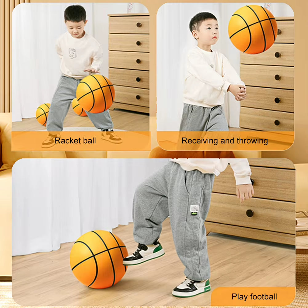 24/21/18Cm Bouncing Mute Ball Indoor Silent Basketball Silent Soft Foam Basketball Child Sports Toy Game Bounce Basket Balls