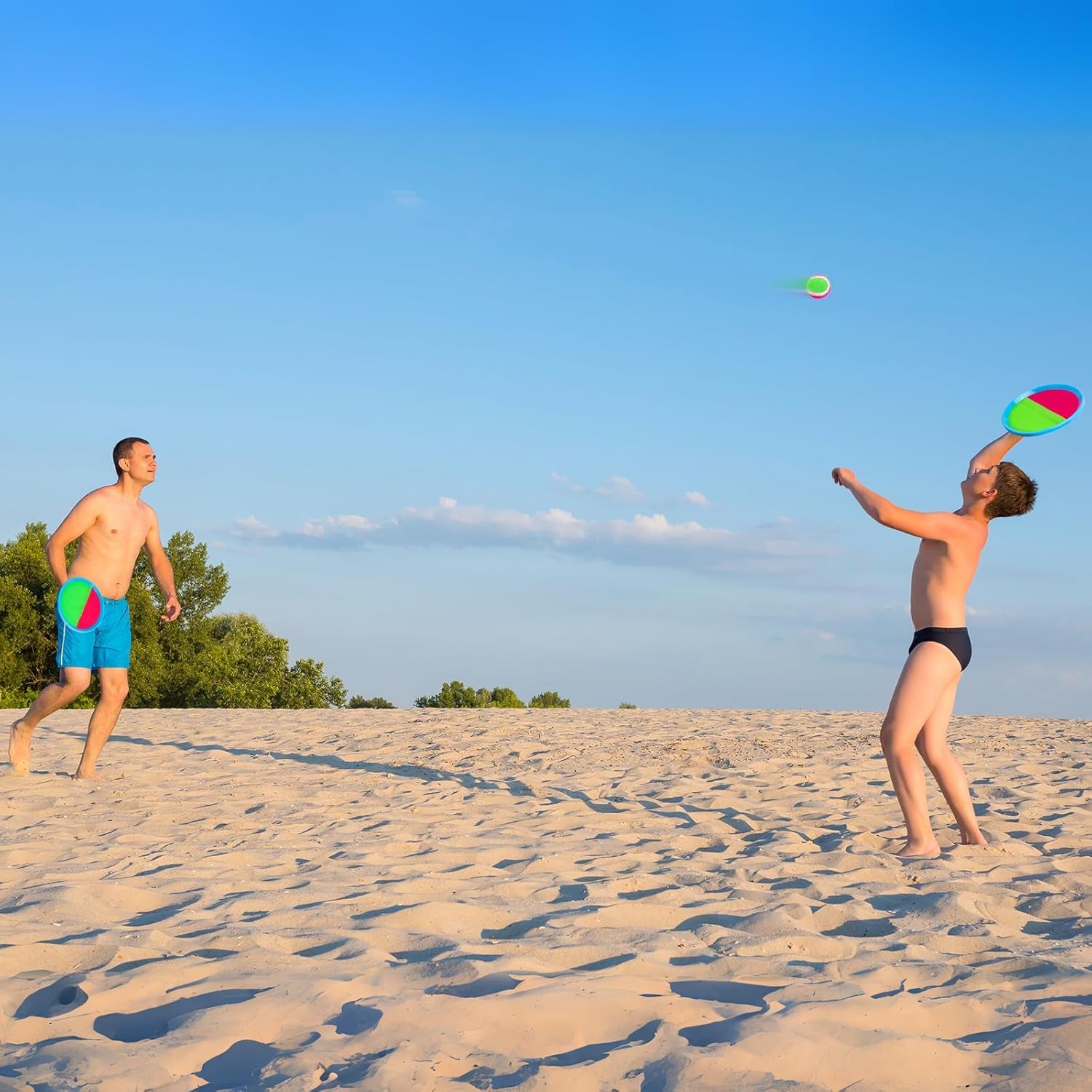 Toss and Catch Ball Set Kids Toys Outdoor Beach Pool Toys Ball Catch Sets Classic Outdoor Beach Games Yard Games for 3 4 5 6 7 8 Year Old Boys Girls Gifts Sports Easter Basket Stuffers