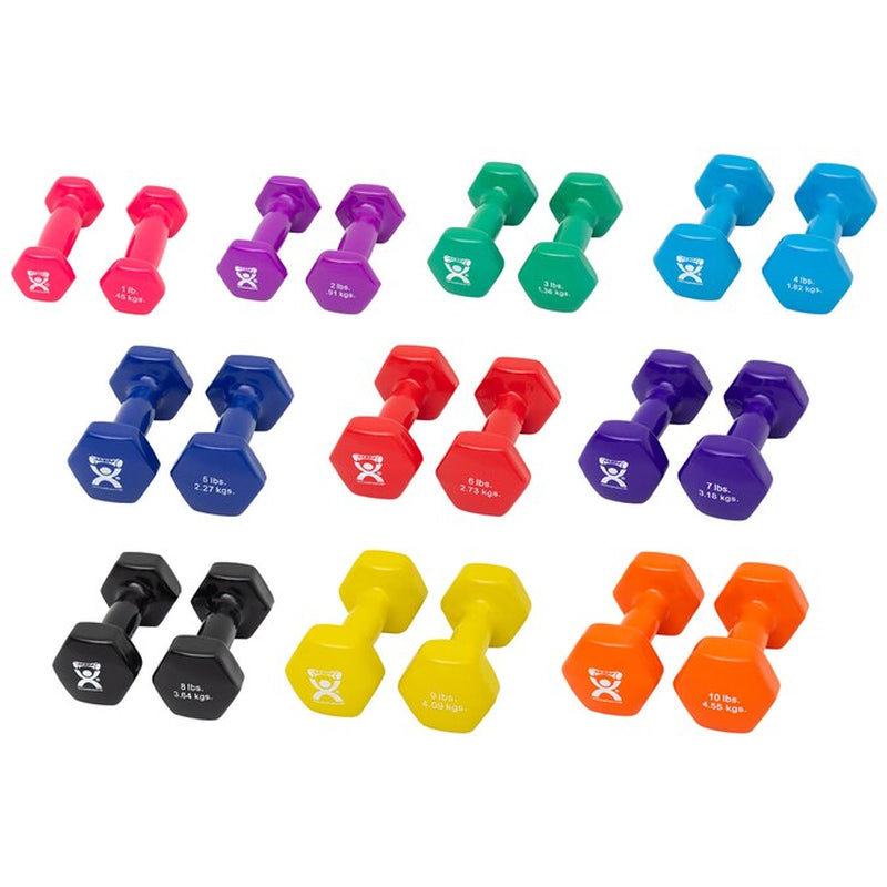 Vinyl 2 -Piece Set 5-Lbs. Dumbbell